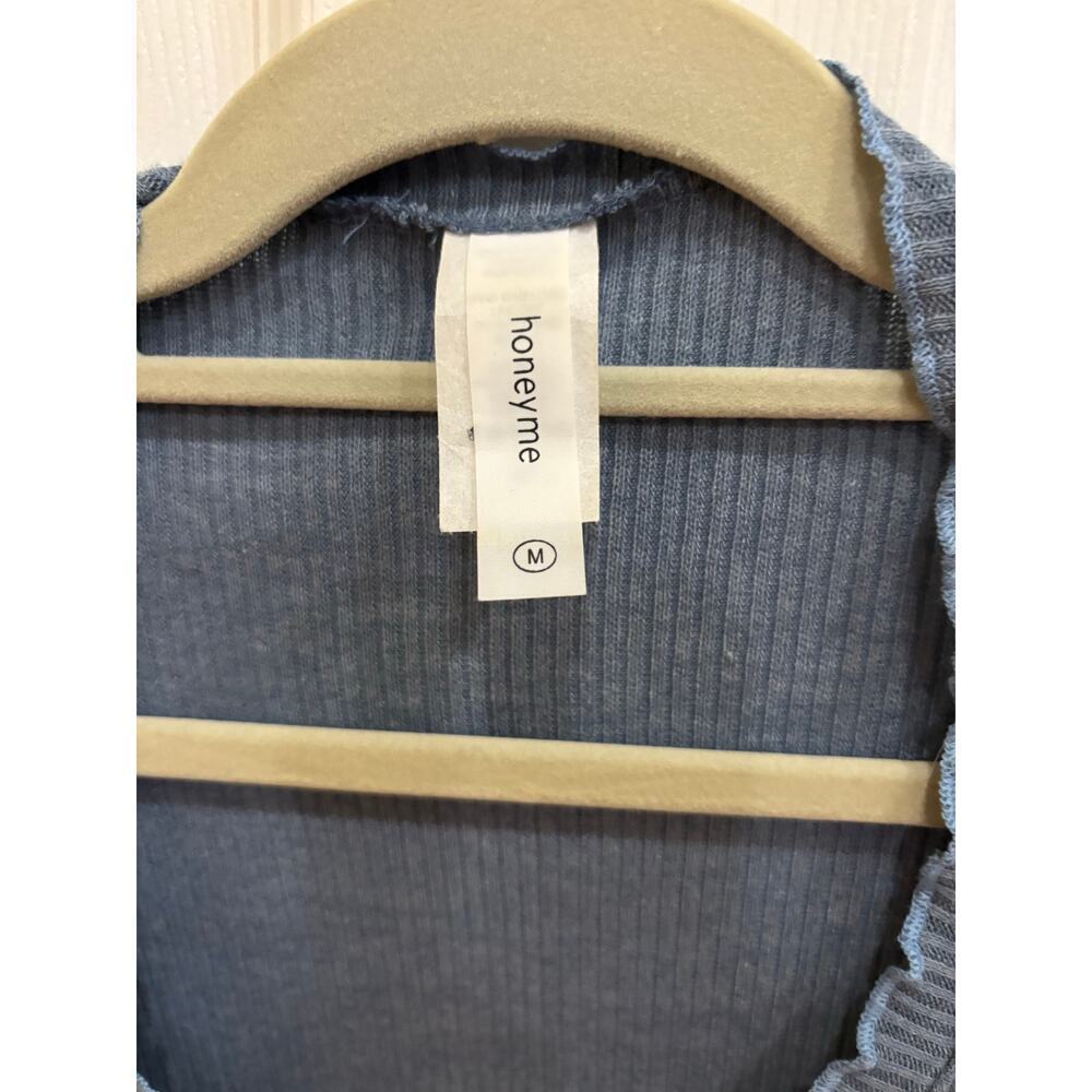 Honey Me Oversized‎ Cardigan Size Medium - Light Blue - Picture 3 of 6